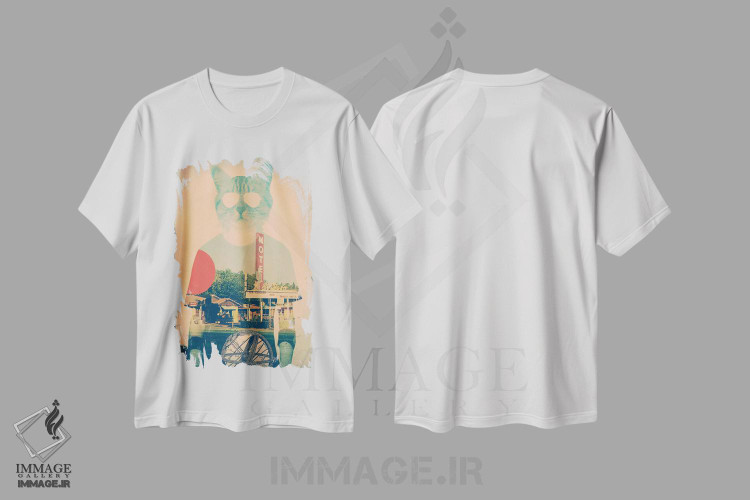 تیشرت طرح دار گربه شیک، دکوراسیون جایگزین اثر علی گولچ | immage.ir