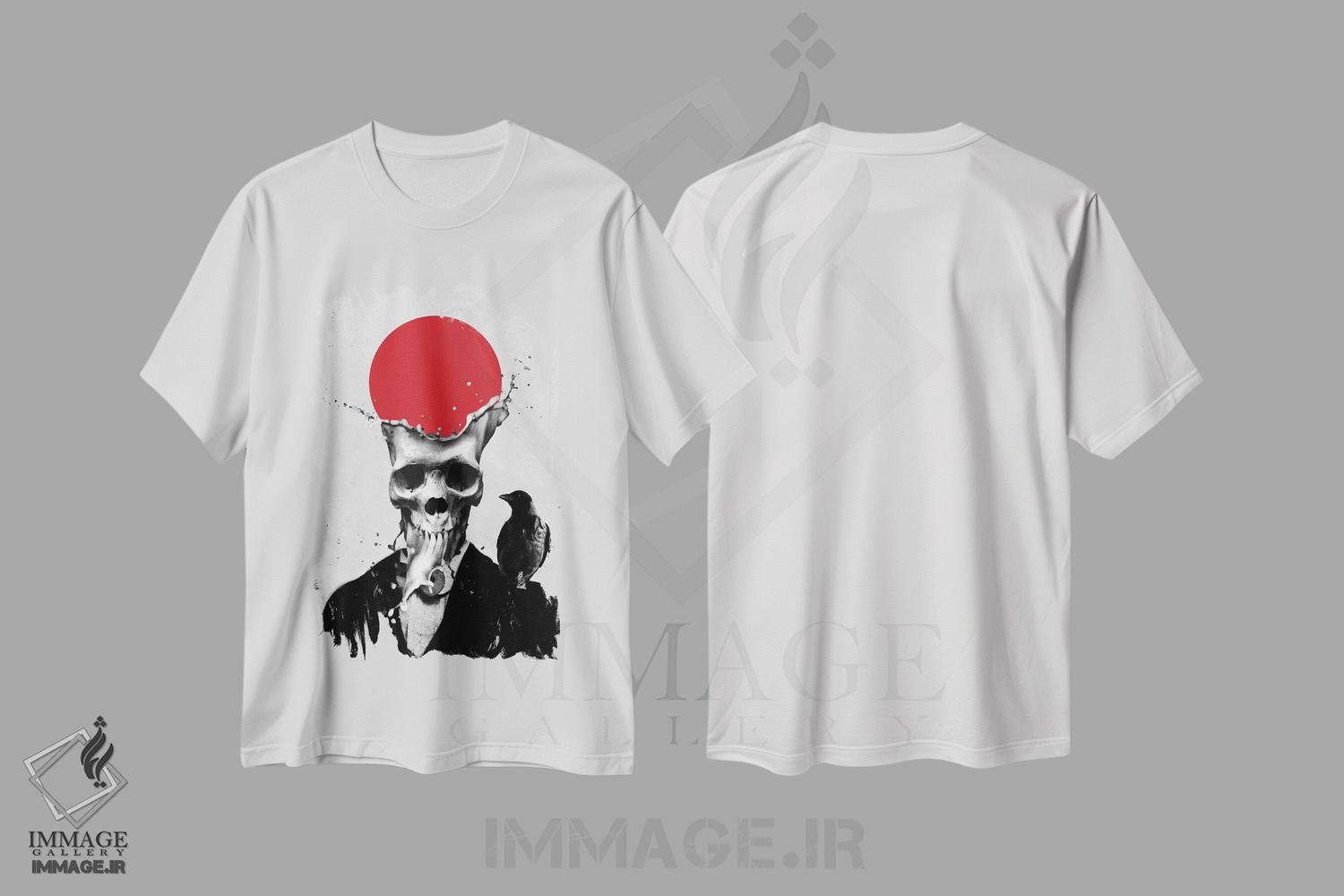 تیشرت طرح دار جمجمه پاشیده، دکوراسیون جایگزین اثر علی گولچ | immage.ir