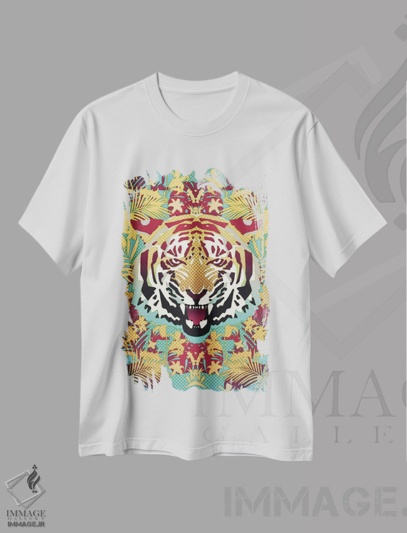 تیشرت طرح دار ببر، دکوراسیون جایگزین اثر علی گولچ | immage.ir
