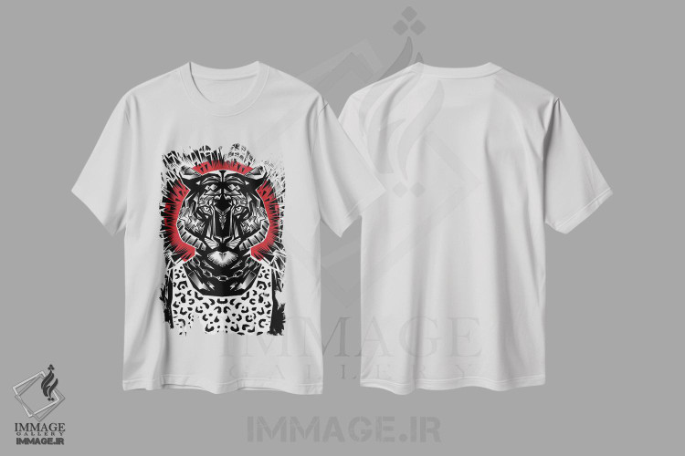 تیشرت طرح دار ببر شماره ۲، دکوراسیون جایگزین اثر علی گولچ | immage.ir