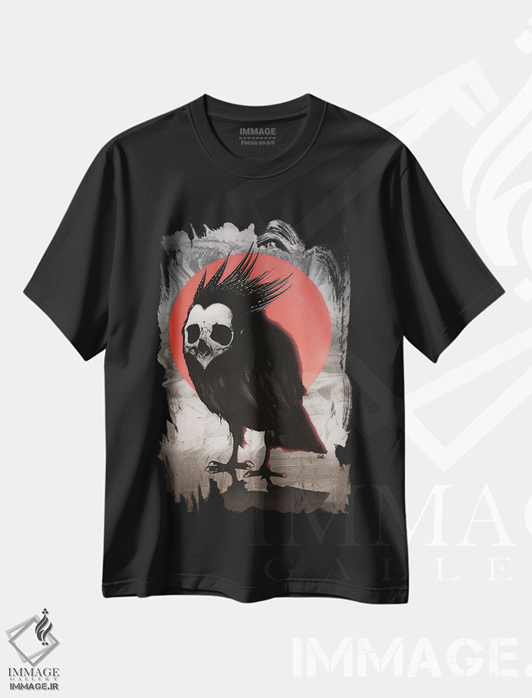 تیشرت طرح دار پرنده کوچولو، هنر دیجیتال اثر علی گولچ | فروشگاه ایماژ