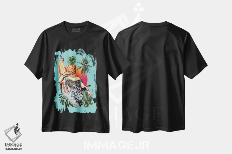 تیشرت طرح دار آرامش و ریلکس، دکور بوهمی اثر علی گولچ | فروشگاه ایماژ