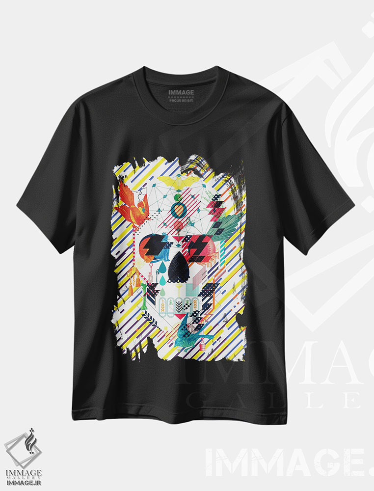 تیشرت طرح دار ال نووو کل، هنر دیجیتال اثر علی گولچ | فروشگاه ایماژ