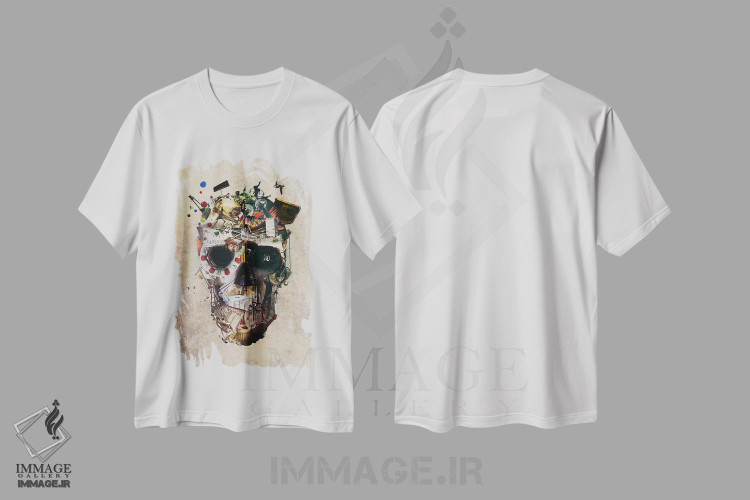 تیشرت طرح دار جمجمه استانبول II، هنر دیجیتال اثر علی گولچ | immage.ir