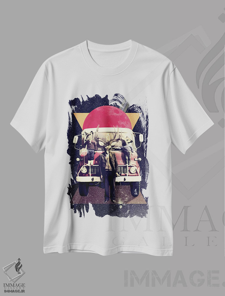 تیشرت طرح دار ال کامیون، دکوراسیون جایگزین اثر علی گولچ | immage.ir