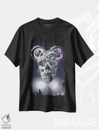 تیشرت طرح دار مکانیک ها، هنر دیجیتال اثر علی گولچ | فروشگاه ایماژ