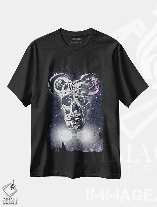 تیشرت طرح دار مکانیک ها، هنر دیجیتال اثر علی گولچ | فروشگاه ایماژ