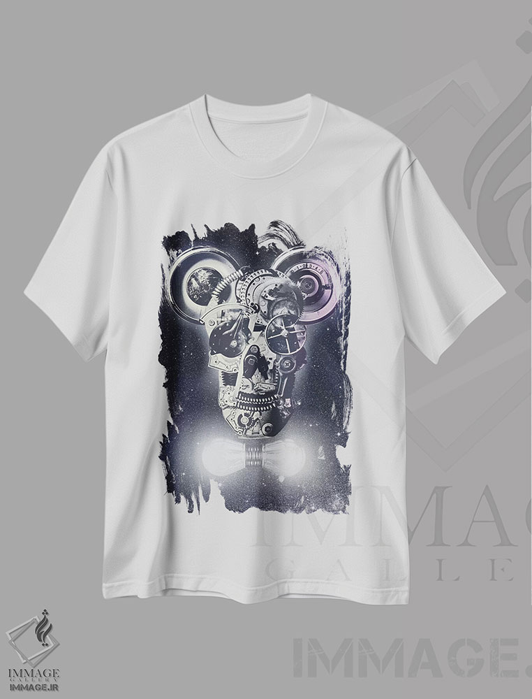 تیشرت طرح دار مکانیک ها، هنر دیجیتال اثر علی گولچ | immage.ir