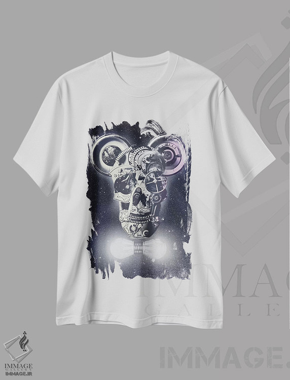 تیشرت طرح دار مکانیک ها، هنر دیجیتال اثر علی گولچ | immage.ir
