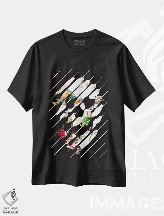 تیشرت طرح دار جمجمه خاطره، هنر دیجیتال اثر علی گولچ | فروشگاه ایماژ