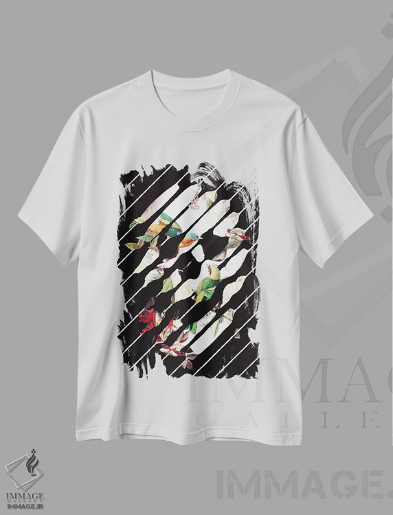 تیشرت طرح دار جمجمه خاطره، هنر دیجیتال اثر علی گولچ | immage.ir