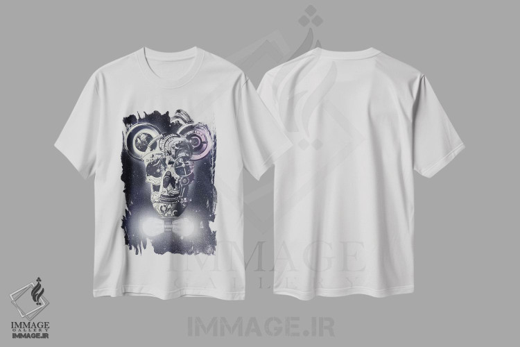 تیشرت طرح دار مکانیک ها، هنر دیجیتال اثر علی گولچ | immage.ir
