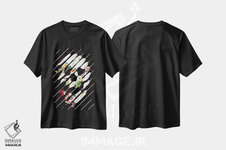 تیشرت طرح دار جمجمه خاطره، هنر دیجیتال اثر علی گولچ | فروشگاه ایماژ