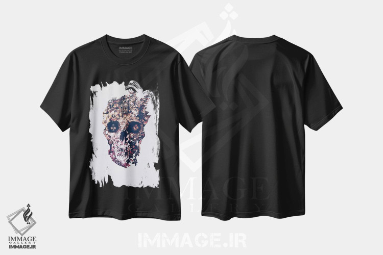 تیشرت طرح دار دگردیسی، دکوراسیون جایگزین اثر علی گولچ | فروشگاه ایماژ