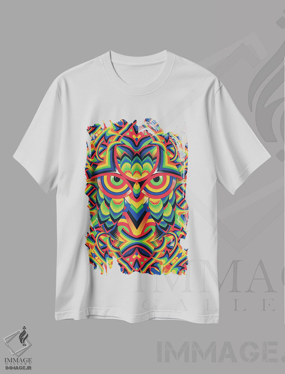 تیشرت طرح دار جغد ۳، هنر دیجیتال اثر علی گولچ | immage.ir