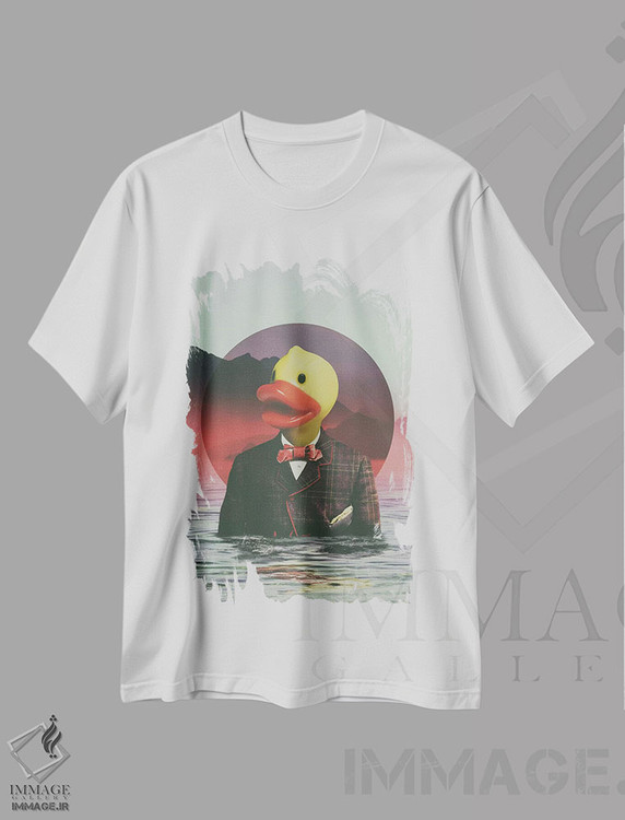 تیشرت طرح دار اردک پلاستیکی، دکوراسیون جایگزین اثر علی گولچ | immage.ir