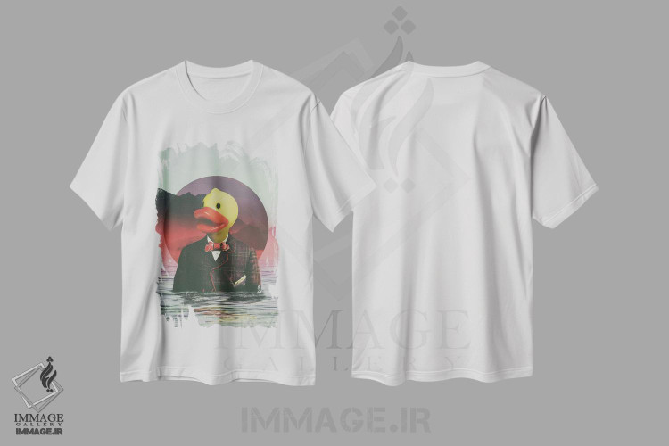تیشرت طرح دار اردک پلاستیکی، دکوراسیون جایگزین اثر علی گولچ | immage.ir