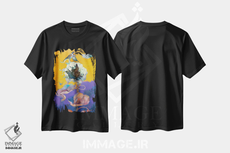تیشرت طرح دار یکی برای دو نفر اثر آناستاسیا گریگوریوا | فروشگاه ایماژ