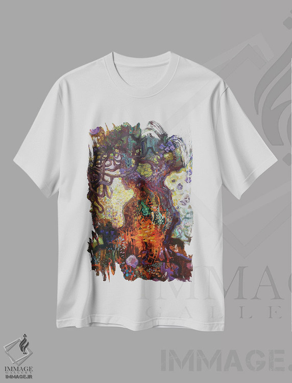 تیشرت طرح دار آلکونست و سیرین II، هنر فاخر معاصر اثر آناستاسیا گریگوریوا | immage.ir
