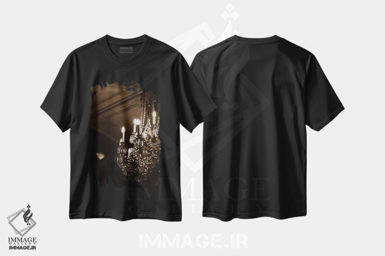 تیشرت طرح دار لوستر، دکوراسیون جایگزین اثر آرک و گوستز | فروشگاه ایماژ