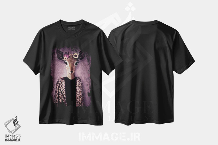 تیشرت طرح دار لیلیان لاو، هنر دیجیتال اثر آرک و گوستز | فروشگاه ایماژ