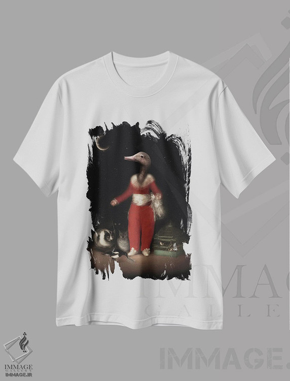 تیشرت طرح دار اردک کوچولوی شیطان، هنر دیجیتال اثر آرک و گوستز | immage.ir