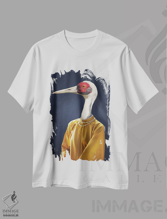 تیشرت طرح دار مارگو خردل، هنر دیجیتال اثر آرک و گوستز | immage.ir