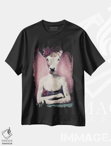 تیشرت طرح دار دالی جوهری، هنر دیجیتال اثر آرک و گوستز | فروشگاه ایماژ