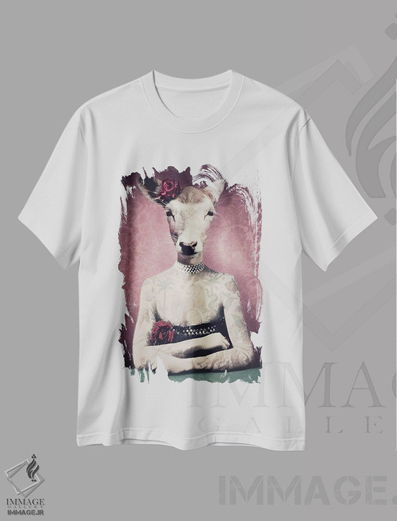 تیشرت طرح دار دالی جوهری، هنر دیجیتال اثر آرک و گوستز | immage.ir