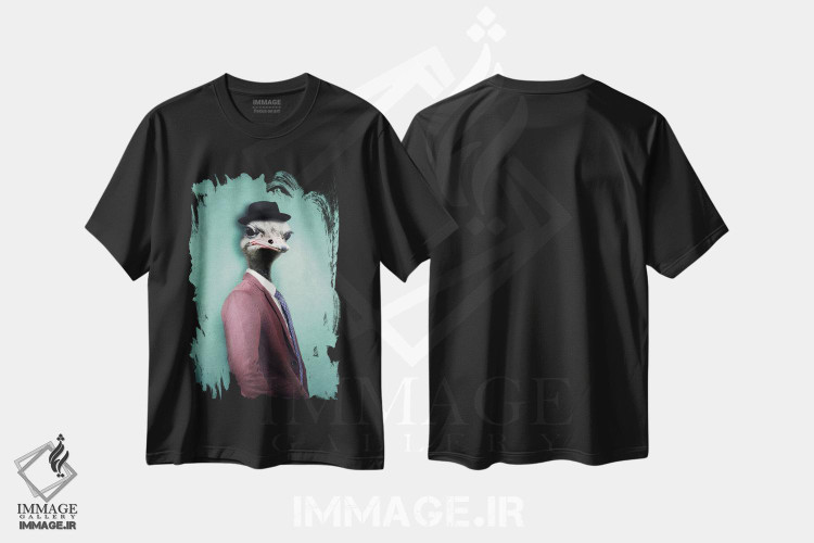 تیشرت طرح دار آزی، هنر دیجیتال اثر آرک و گوستز | فروشگاه ایماژ