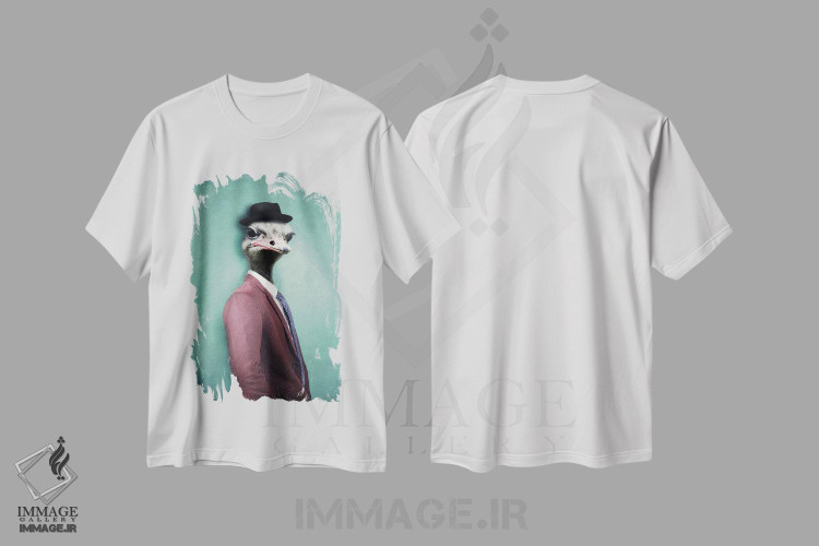 تیشرت طرح دار آزی، هنر دیجیتال اثر آرک و گوستز | immage.ir