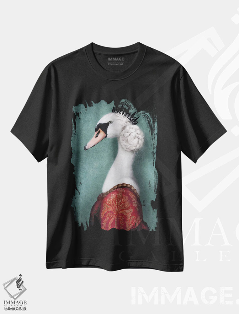 تیشرت طرح دار بانو گریس، هنر دیجیتال اثر آرک و گوستز | فروشگاه ایماژ