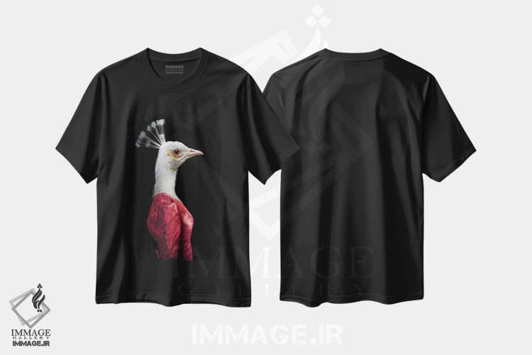 تیشرت طرح دار گوئن، هنر دیجیتال اثر آرک و گوستز | فروشگاه ایماژ