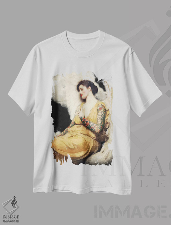 تیشرت طرح دار فرشته جوهری، دکوراسیون جایگزین اثر آرک و گوستز | immage.ir
