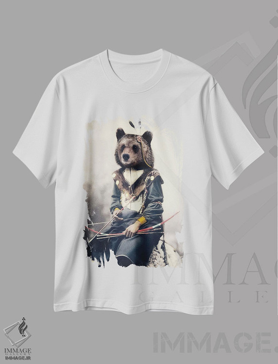 تیشرت طرح دار شکارچی انسان، هنر دیجیتال اثر آرک و گوستز | immage.ir