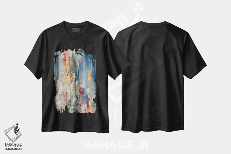 تیشرت طرح دار پشت پنجره من اثر آنی جندرو | فروشگاه ایماژ