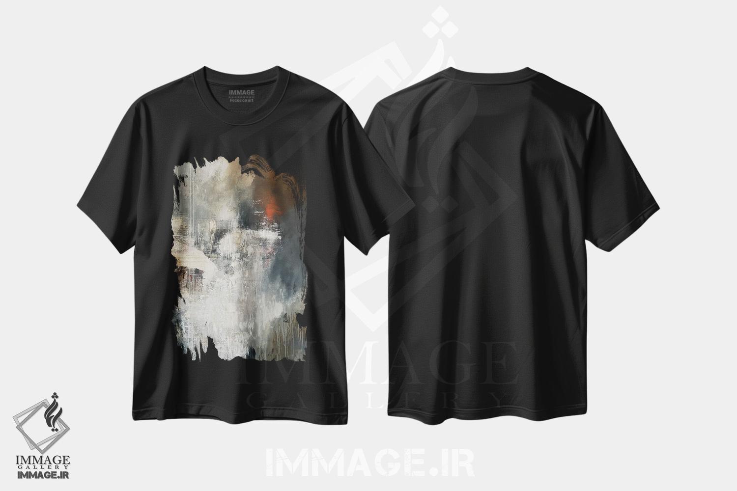 تیشرت طرح دار لطفاً موسیقی را متوقف نکن اثر آنی جندرو | فروشگاه ایماژ