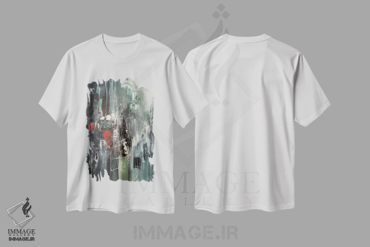 تیشرت طرح دار ادراک، آبستره اثر آنی جندرو | immage.ir