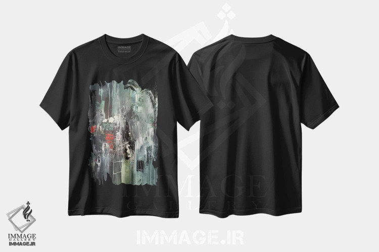 تیشرت طرح دار ادراک، آبستره اثر آنی جندرو | فروشگاه ایماژ