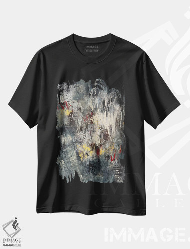 تیشرت طرح دار اثر پروانه ای، آبستره اثر آنی جندرو | فروشگاه ایماژ