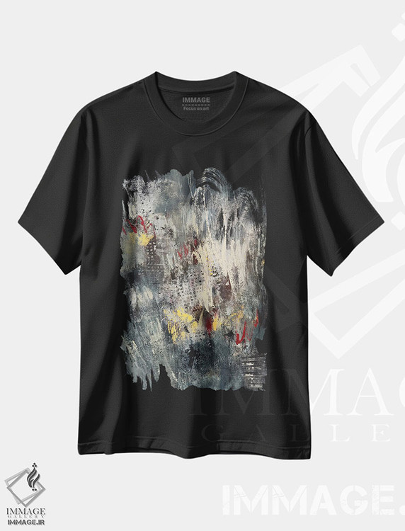 تیشرت طرح دار اثر پروانه ای، آبستره اثر آنی جندرو | فروشگاه ایماژ
