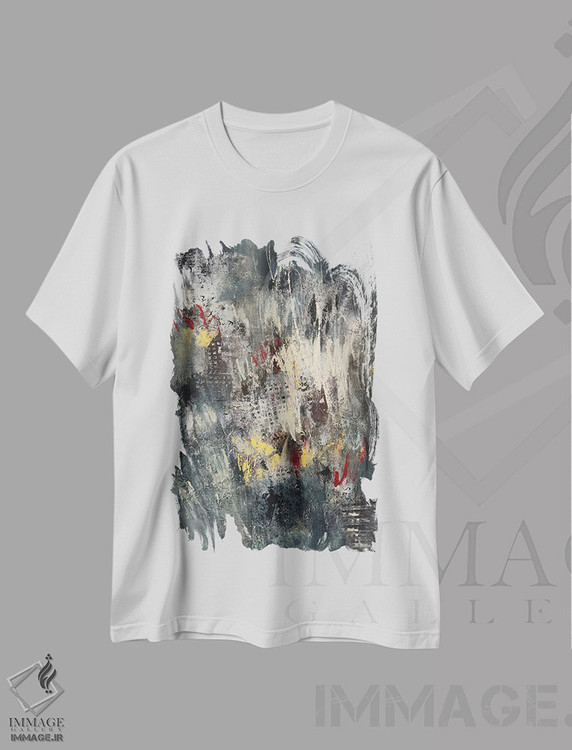 تیشرت طرح دار اثر پروانه ای، آبستره اثر آنی جندرو | immage.ir