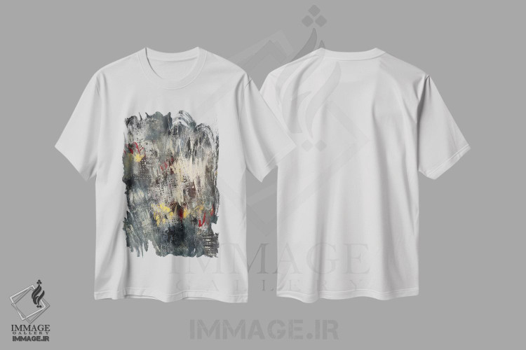 تیشرت طرح دار اثر پروانه ای، آبستره اثر آنی جندرو | immage.ir