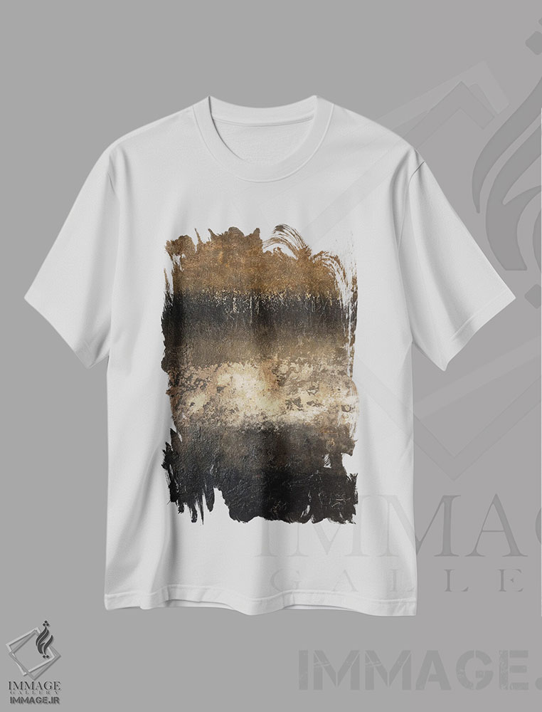 تیشرت طرح دار زمان همه چیز را نشان می دهد اثر آنی جندرو | immage.ir