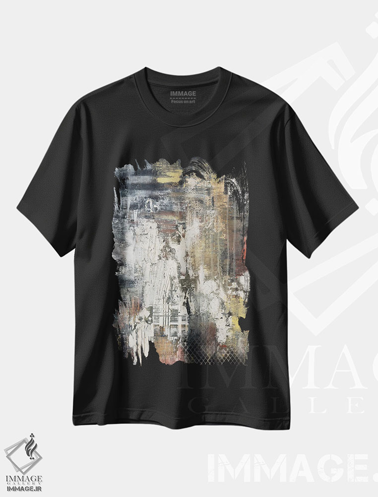 تیشرت طرح دار اگر دیوارها حرف می زدند اثر آنی جندرو | فروشگاه ایماژ