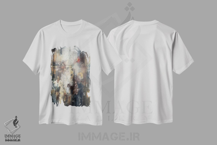 تیشرت طرح دار سردرگم کردن اثر آنی جندرو | immage.ir
