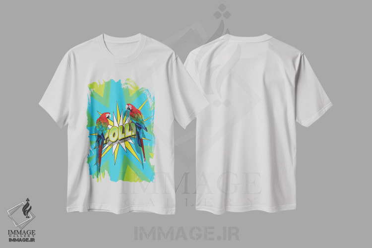 تیشرت طرح دار پالی ۱، هنر فاخر معاصر اثر آلن ماگالون | immage.ir