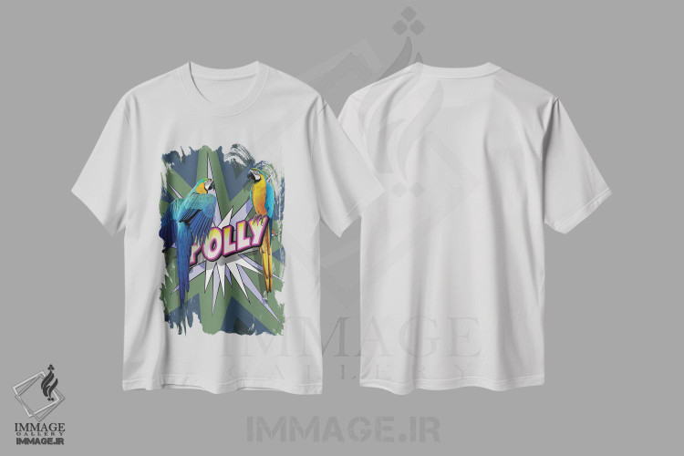 تیشرت طرح دار پالی ۲، هنر فاخر معاصر اثر آلن ماگالون | immage.ir
