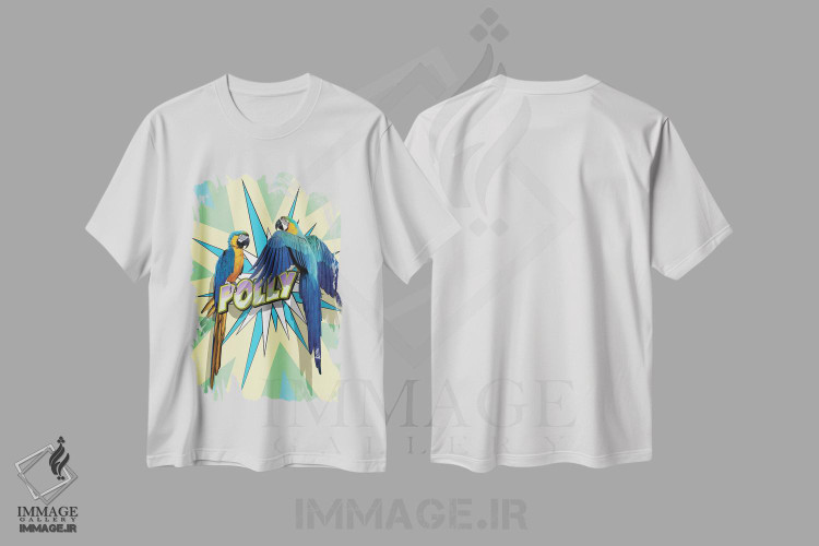تیشرت طرح دار پالی ۳، هنر فاخر معاصر اثر آلن ماگالون | immage.ir