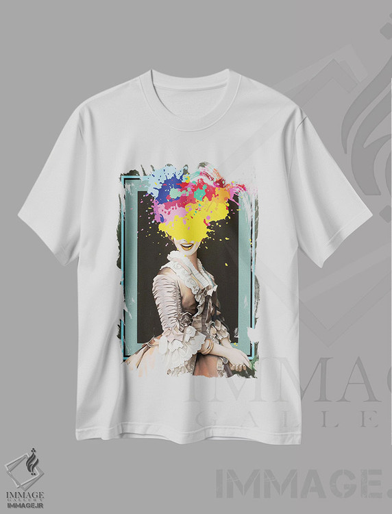 تیشرت طرح دار مدام دو بلو، هنر فاخر معاصر اثر آلن ماگالون | immage.ir